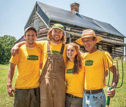 Heritage Point farmers Jame O’Neill, Conor Rice, Chelsea Graves, and Sean Jordan