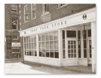 Picture of Hanover's old store front.